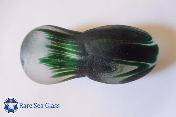 Double bulb pseudo mushroom sea glass piece from Davenport